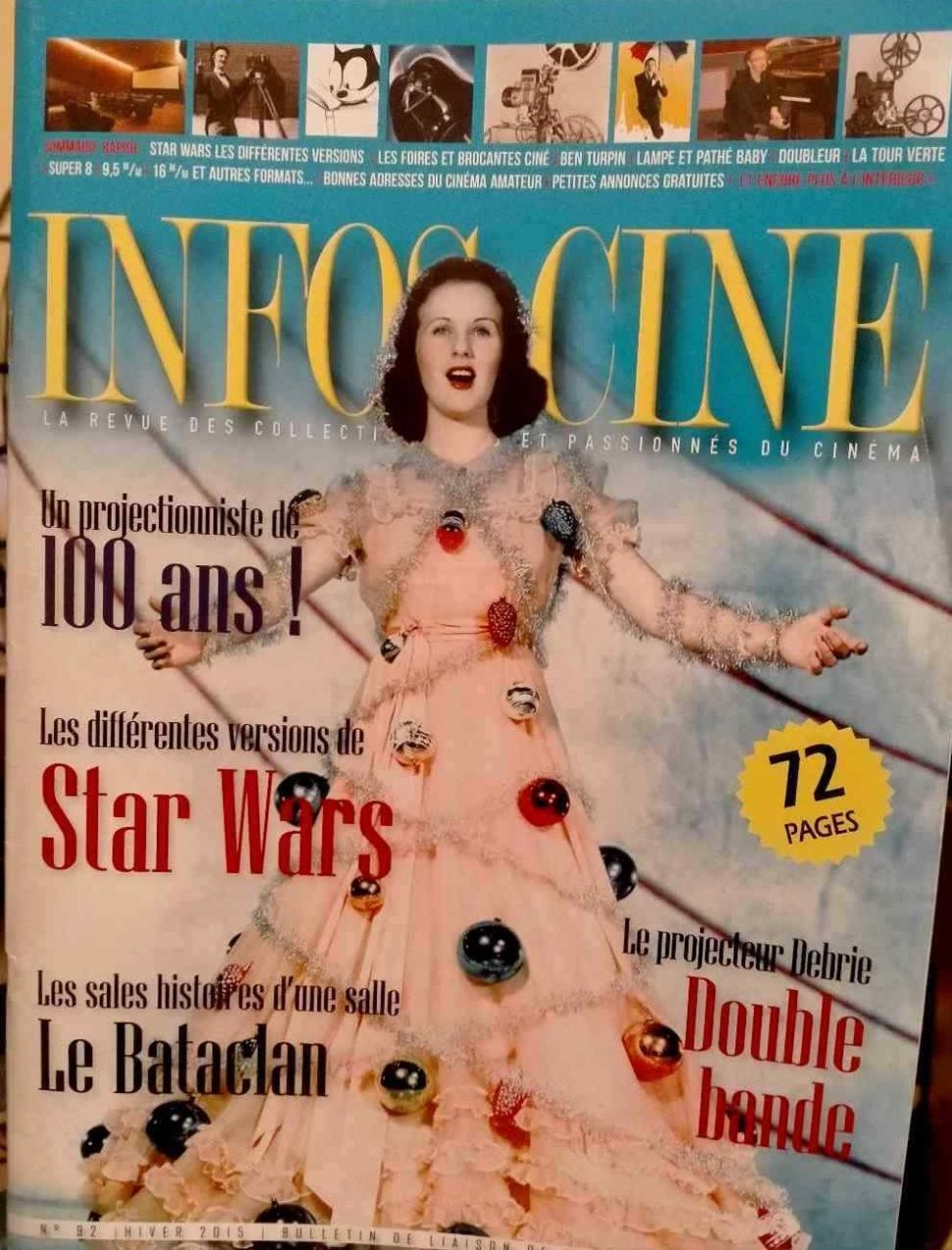 INFOS-CINE magazine side cover Issue 92 Winter 2015