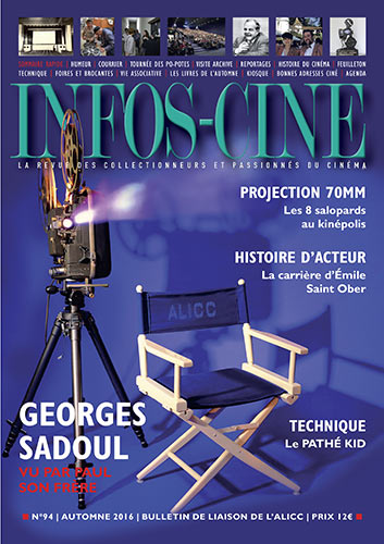 INFOS-CINE magazine side cover Issue 94 Autumn 2016