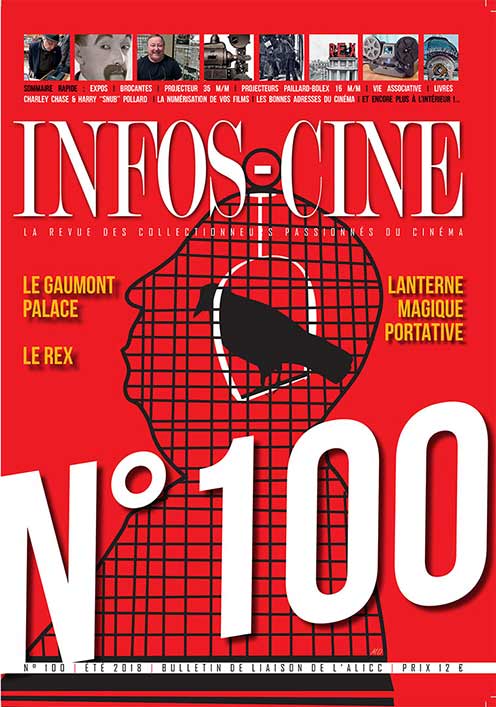 INFOS-CINE magazine side cover Issue 100 Summer 2018