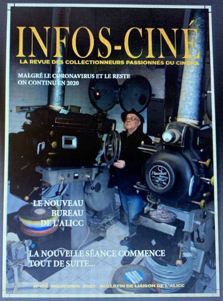 INFOS-CINE magazine side cover Issue 105 Spring 2020