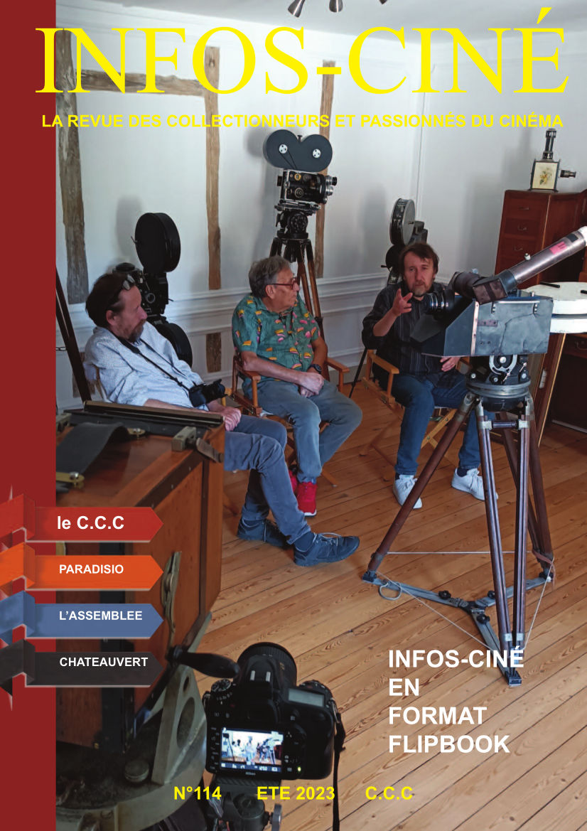 INFOS-CINE magazine side cover Issue 114 Summer 2023