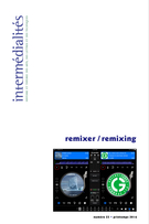 INTERMEDIALITES magazine side cover Issue 23 Spring 2014