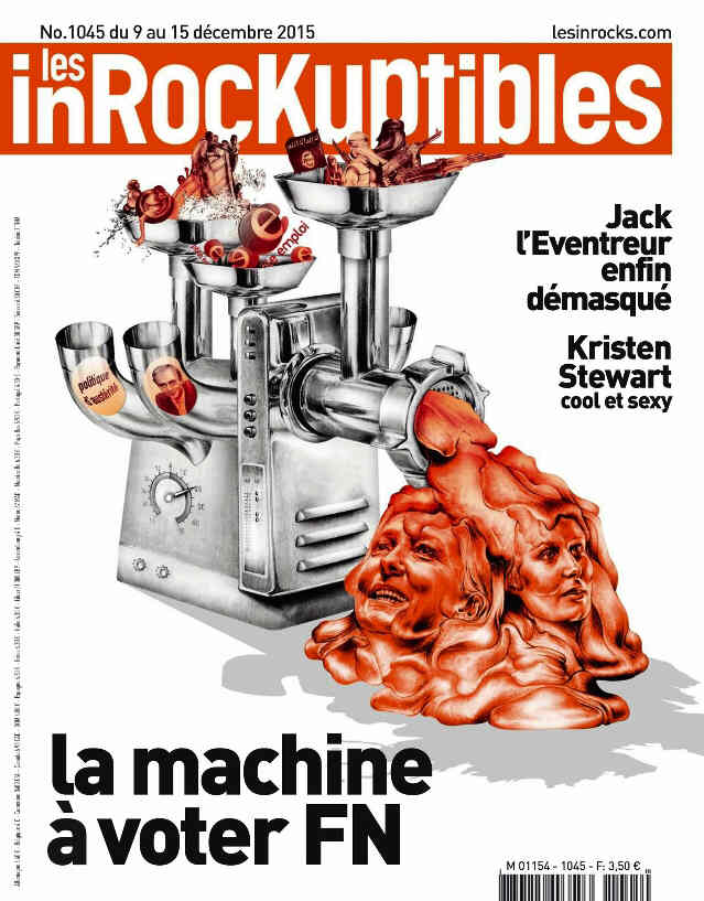 INROCKUPTIBLES | LES magazine side cover Issue 1045 9 December 2015