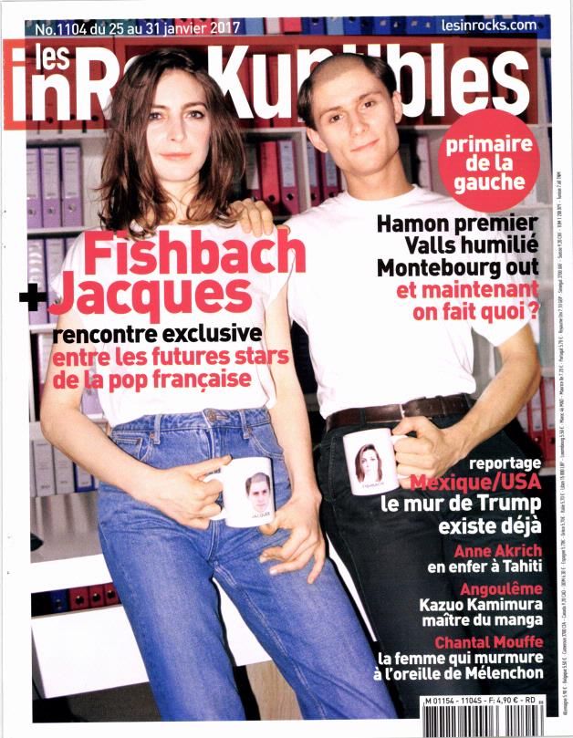INROCKUPTIBLES | LES magazine side cover Issue 1104 25 January 2017