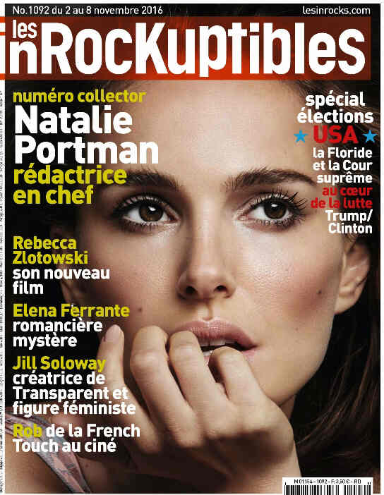 INROCKUPTIBLES | LES magazine side cover Issue 1092 2 November 2016