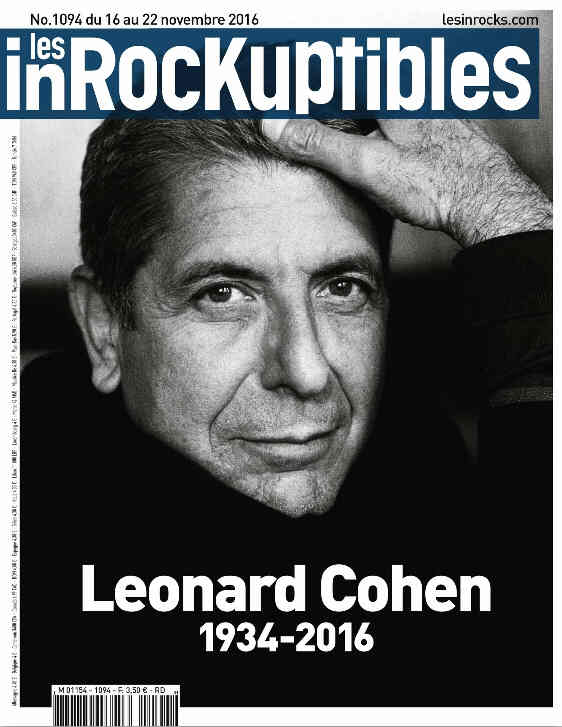 INROCKUPTIBLES | LES magazine side cover Issue 1094 16 November 2016