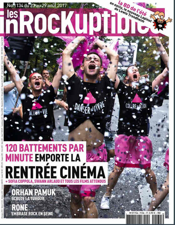 INROCKUPTIBLES | LES magazine side cover Issue 1134 23 August 2017
