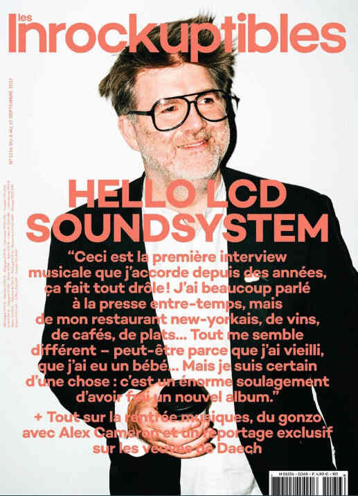 INROCKUPTIBLES | LES magazine side cover Issue 1136 7 September 2017