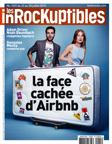 INROCKUPTIBLES | LES magazine side cover Issue 1025 22 July 2015