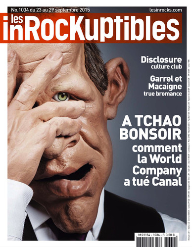 INROCKUPTIBLES | LES magazine side cover Issue 1034 23 September 2015