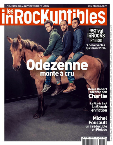 INROCKUPTIBLES | LES magazine side cover Issue 1040 4 November 2015
