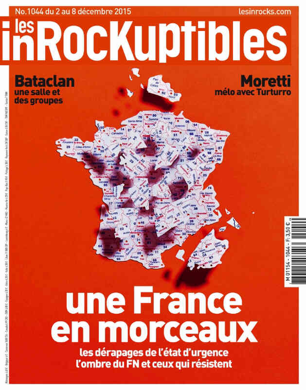 INROCKUPTIBLES | LES magazine side cover Issue 1044 2 December 2015