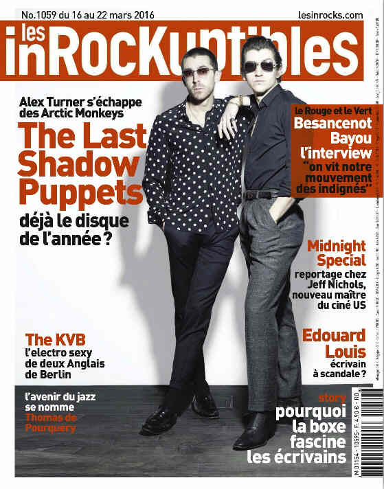 INROCKUPTIBLES | LES magazine side cover Issue 1059 16 March 2016