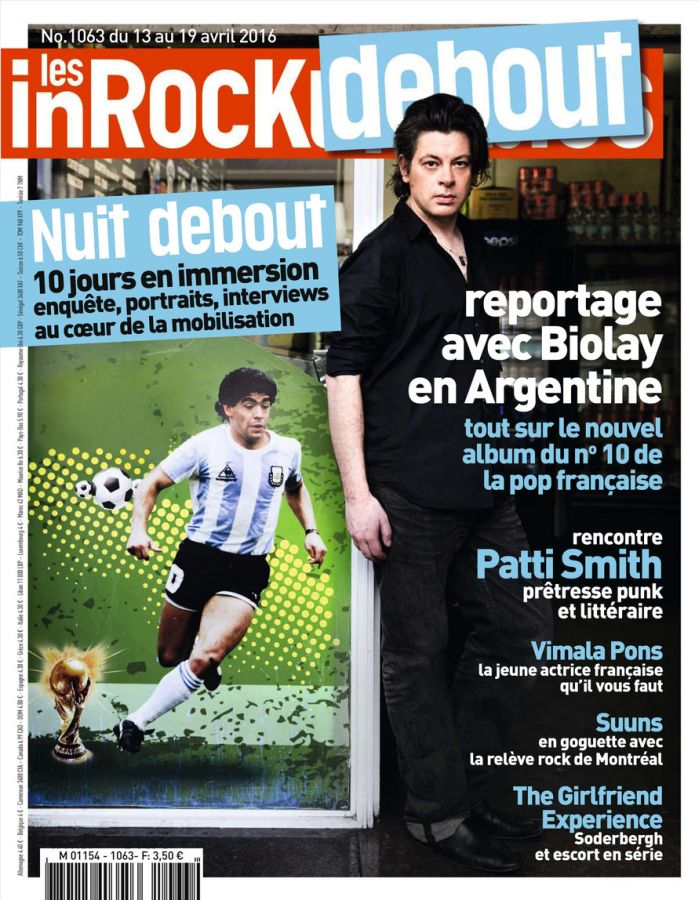 INROCKUPTIBLES | LES magazine side cover Issue 1063 13 April 2016