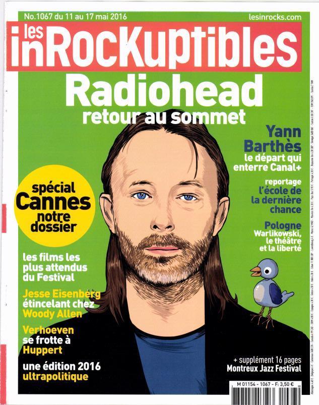 INROCKUPTIBLES | LES magazine side cover Issue 1067 11 May 2016