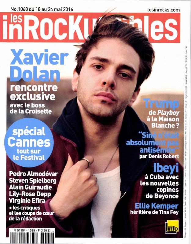 INROCKUPTIBLES | LES magazine side cover Issue 1068 18 May 2016