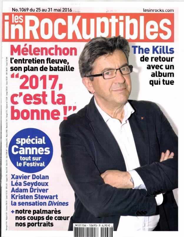 INROCKUPTIBLES | LES magazine side cover Issue 1069 25 May 2016