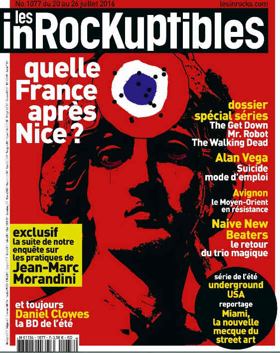 INROCKUPTIBLES | LES magazine side cover Issue 1077 20 July 2016