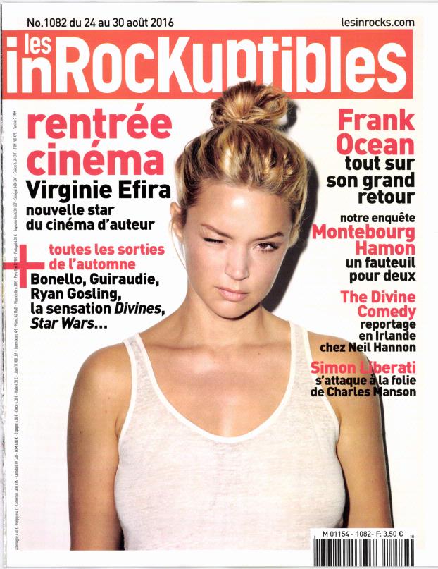 INROCKUPTIBLES | LES magazine side cover Issue 1082 24 August 2016