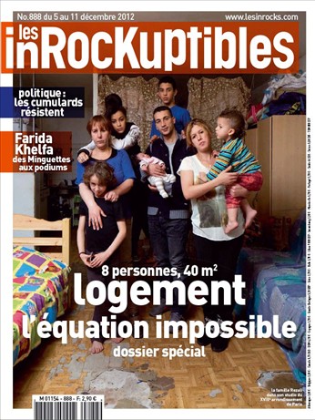 INROCKUPTIBLES | LES magazine side cover Issue 888 5 December 2012