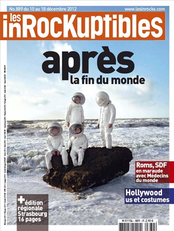 INROCKUPTIBLES | LES magazine side cover Issue 889 11 December 2012
