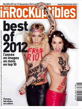 INROCKUPTIBLES | LES magazine side cover Issue 890/891 19 December 2012