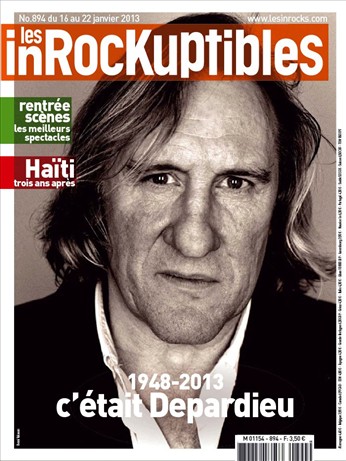 INROCKUPTIBLES | LES magazine side cover Issue 894 16 January 2013