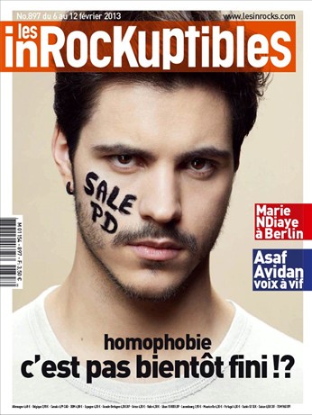 INROCKUPTIBLES | LES magazine side cover Issue 897 6 February 2013