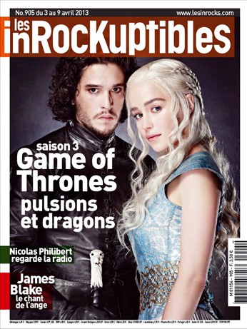 INROCKUPTIBLES | LES magazine side cover Issue 905 3 April 2013