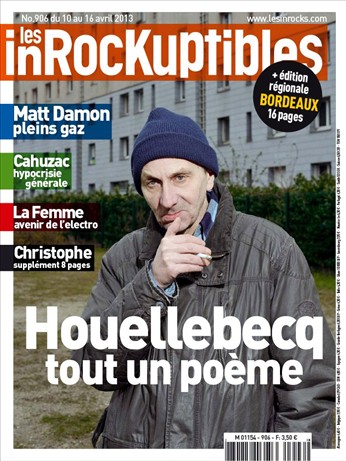 INROCKUPTIBLES | LES magazine side cover Issue 906 10 April 2013