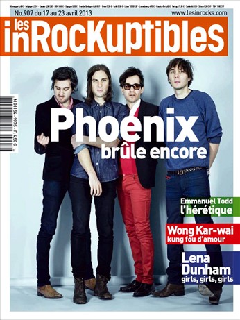 INROCKUPTIBLES | LES magazine side cover Issue 907 17 April 2013