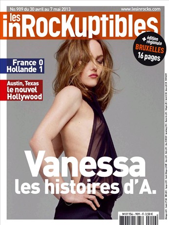 INROCKUPTIBLES | LES magazine side cover Issue 909 1 May 2013