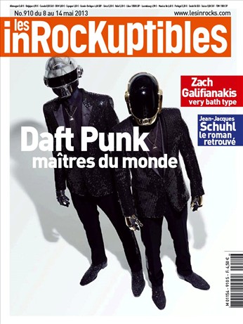 INROCKUPTIBLES | LES magazine side cover Issue 910 8 May 2013