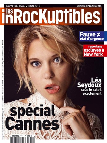 INROCKUPTIBLES | LES magazine side cover Issue 911 15 May 2013