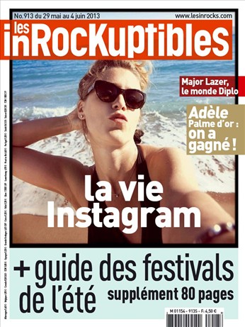 INROCKUPTIBLES | LES magazine side cover Issue 913 29 May 2013