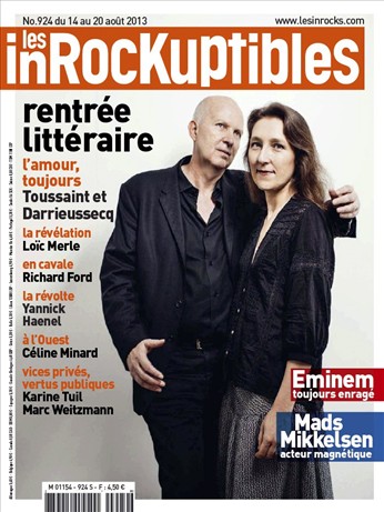 INROCKUPTIBLES | LES magazine side cover Issue 924 14 August 2013