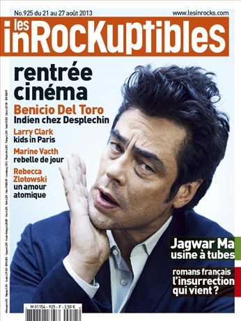 INROCKUPTIBLES | LES magazine side cover Issue 925 21 August 2013