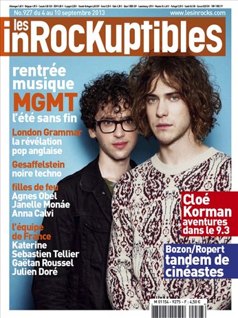 INROCKUPTIBLES | LES magazine side cover Issue 927 4 September 2013