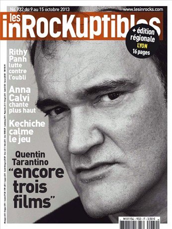 INROCKUPTIBLES | LES magazine side cover Issue 932 9 October 2013