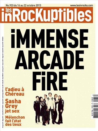 INROCKUPTIBLES | LES magazine side cover Issue 933 16 October 2013