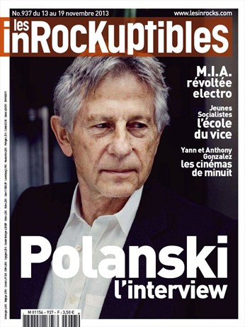 INROCKUPTIBLES | LES magazine side cover Issue 937 13 November 2013
