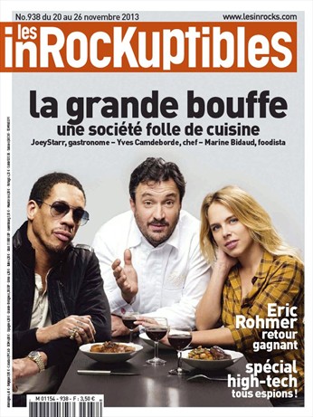 INROCKUPTIBLES | LES magazine side cover Issue 938 20 November 2013