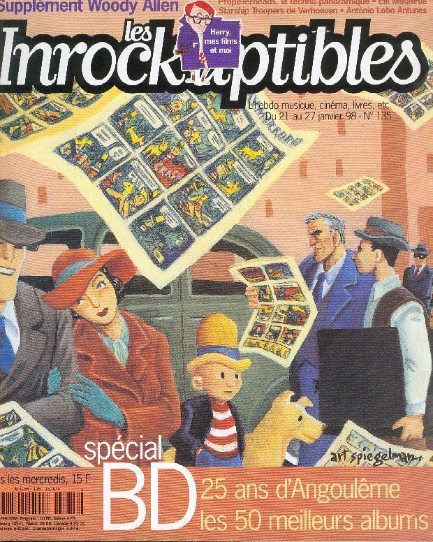 INROCKUPTIBLES | LES magazine side cover Issue 135 21 January 1998