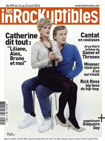 INROCKUPTIBLES | LES magazine side cover Issue 959 16 April 2014