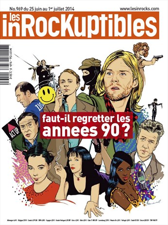 INROCKUPTIBLES | LES magazine side cover Issue 969 25 June 2014