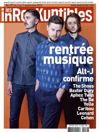 INROCKUPTIBLES | LES magazine side cover Issue 979 3 September 2014