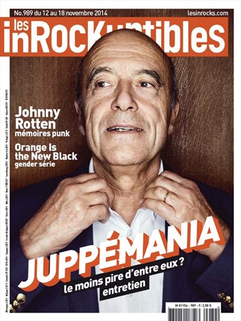 INROCKUPTIBLES | LES magazine side cover Issue 989 12 November 2014