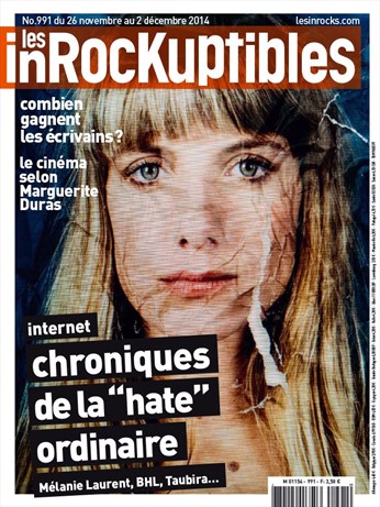 INROCKUPTIBLES | LES magazine side cover Issue 991 26 November 2014