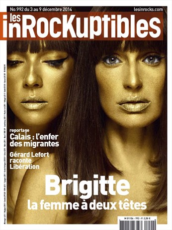 INROCKUPTIBLES | LES magazine side cover Issue 992 3 December 2014