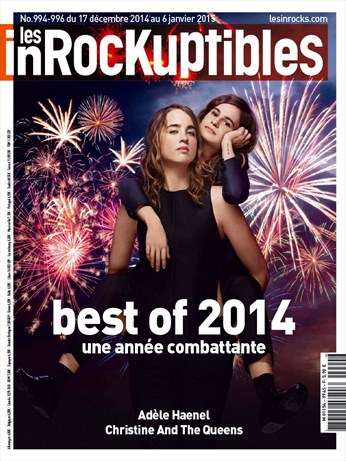INROCKUPTIBLES | LES magazine side cover Issue 994-996 17 December 2014